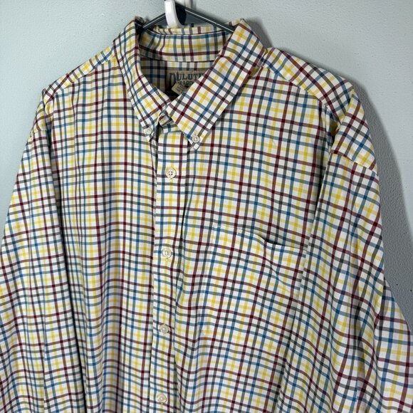 Duluth Trading Co. Mens Multicolored Plaid Casual Button Up XL 100% Cotton - Picture 3 of 12